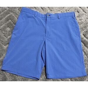 Walter Hagen 11 majors golf shorts mens 38 plaid blue New Without Tags Preppy